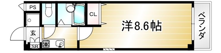 パインパレス黒門の間取り画像