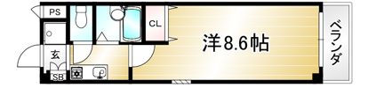 パインパレス黒門の間取り画像