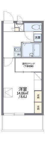 レオパレスエコミックユーの間取り画像