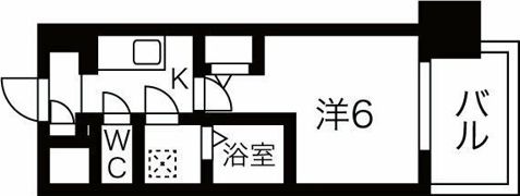 エスリードレジデンス梅田デュオの間取り画像