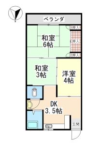 エクセル六甲の間取り画像