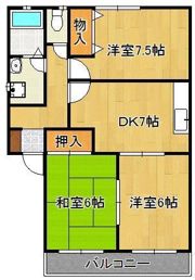 パルテール星ヶ丘IVの間取り画像