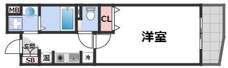 ジェイプライド難波南の間取り画像