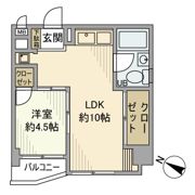 中川マンションの間取り画像