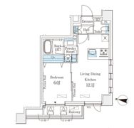 レフィールオーブ麻布仙台坂の間取り画像