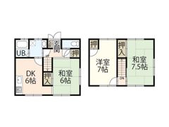 吉田貸家（東側）の間取り画像