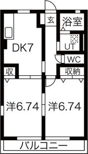ローレルコートAの間取り画像