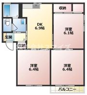 バリュージュたかき A棟の間取り画像