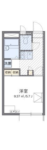 レオパレス足高の間取り画像
