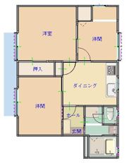 ピュアKの間取り画像