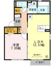 フィオレットA棟の間取り画像