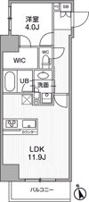シーズンフラッツ浅草言問通りの間取り画像