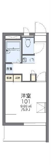 レオパレス鈴ヶ森の間取り画像