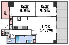 BRAVI南堀江の間取り画像