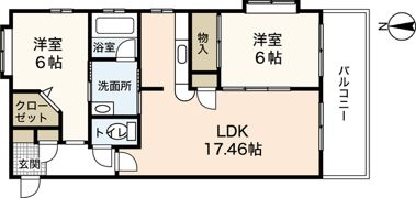 グリュック大野浦の間取り画像