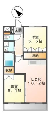 オリーブハイツの間取り画像
