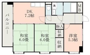 第3甲斐田ハイツの間取り画像