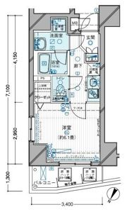 メインステージ目黒Ⅱの間取り画像