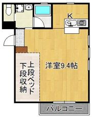 コーポラスMの間取り画像