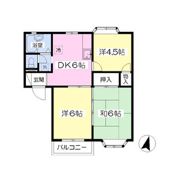 パレドール東仙台Cの間取り画像