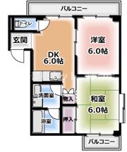 奈良本マンションの間取り画像