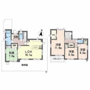 みどり坂5丁目戸建ての間取り画像