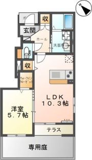 エレガンス益城の間取り画像