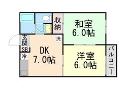 タウニーイサカB棟の間取り画像