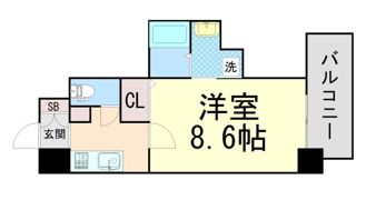 カシータ神戸元町JPの間取り画像