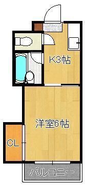 PLEAST熊西の間取り画像