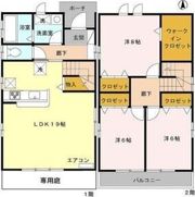 山花町貸家の間取り画像