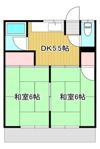 コーポ米津の間取り画像