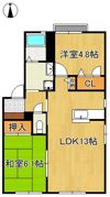 パークハイツ山寺の間取り画像