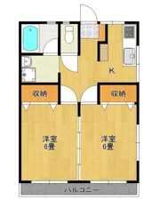 コーポ山石の間取り画像