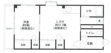 グランドール馬場A棟の間取り画像