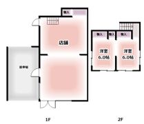 島頭4丁目 1階2階店舗・事務所の間取り画像