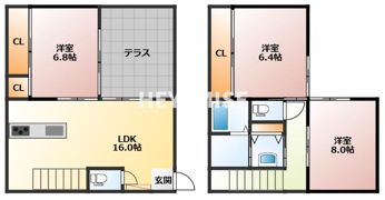 オノフタウン滑石の間取り画像