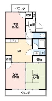 オレゴンハイツの間取り画像