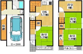 甲斐田東町貸家の間取り画像
