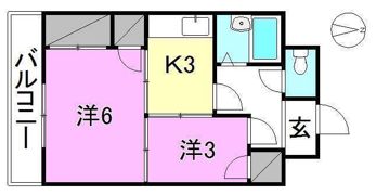 ヴィラ・アンソレイエ東温2の間取り画像