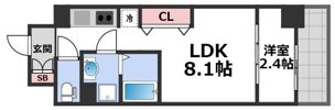 リアライズ鶴橋東Ⅱの間取り画像