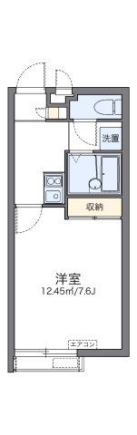 レオパレスラッキーの間取り画像