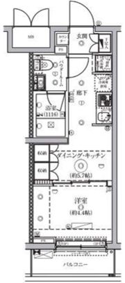 セジョリ鵜の木の間取り画像