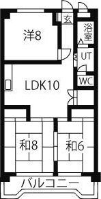 サンハイツ二城の間取り画像