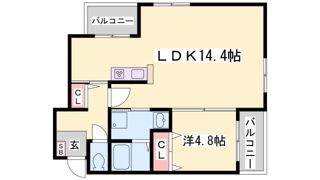 アーバネックス神戸水木通の間取り画像