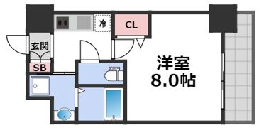 LUMINOUS天王寺舟橋の間取り画像