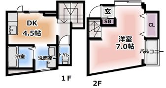 メゾンバニーNO3の間取り画像