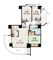 レクセル五香ツインフォルテの間取り画像