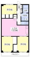 サンナップヒルズ関Aの間取り画像