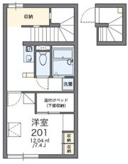 レオパレスグランロシェの間取り画像